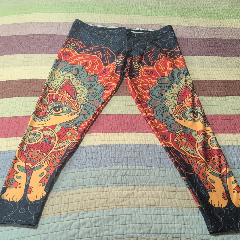 New Look Women's Mandala Cat Leggings